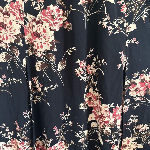 Lulus Feel the Music Blue Floral Print Maxi Dress, Full-Length Small Prom Easter - Picture 7 of 13